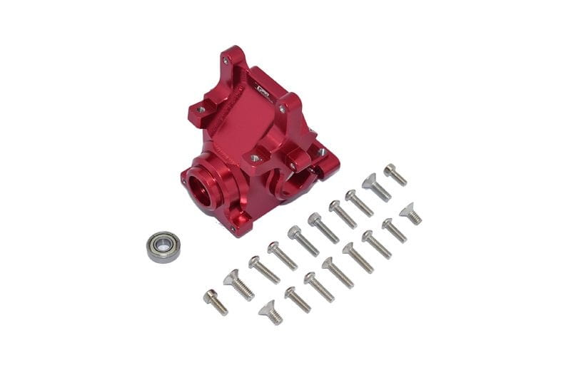 GPM Alu Getriebegehaeuse v_h rot _ohne Verstaerkung_ fuer ARRMA Kraton_ Outca_ Notor_ Limitl_ Infra_ Mo
