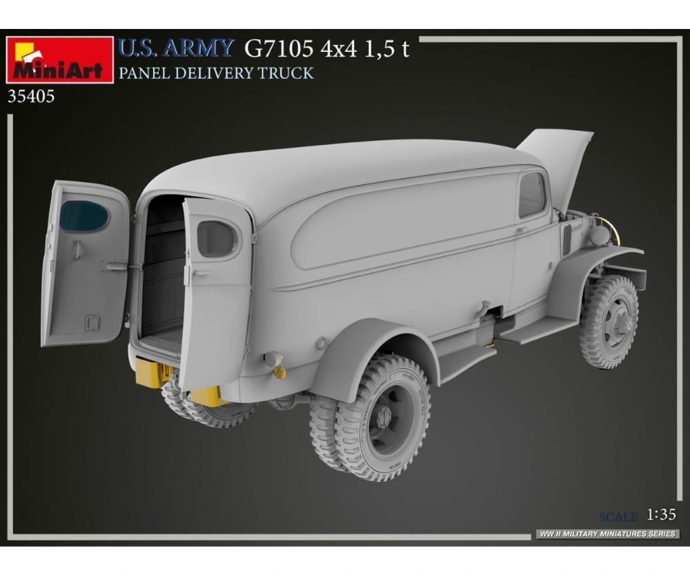 Plastikmodellbau von Miniart 1-35 us 4x4 g7105 1 5to lieferwagen