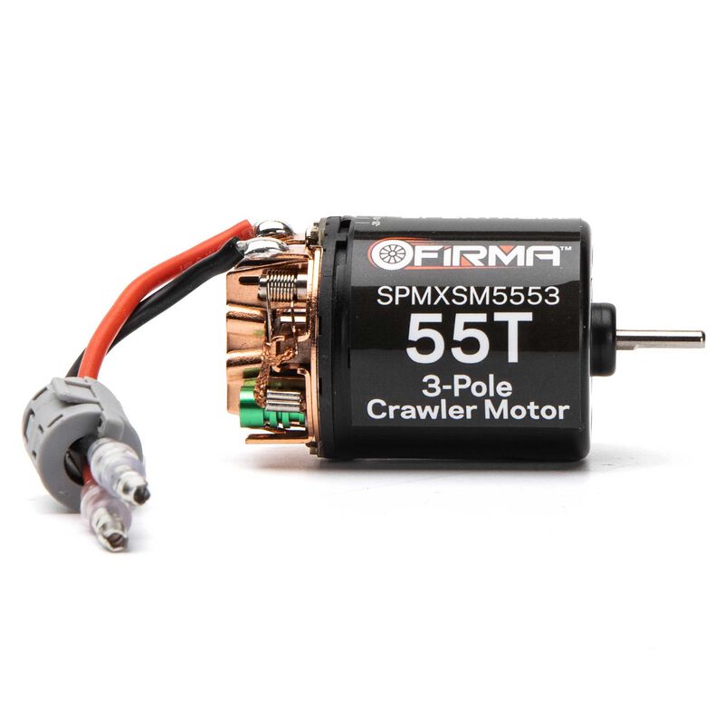 Spektrum Firma 55T Rebuildable 3 Pole Brushed Crawler Motor