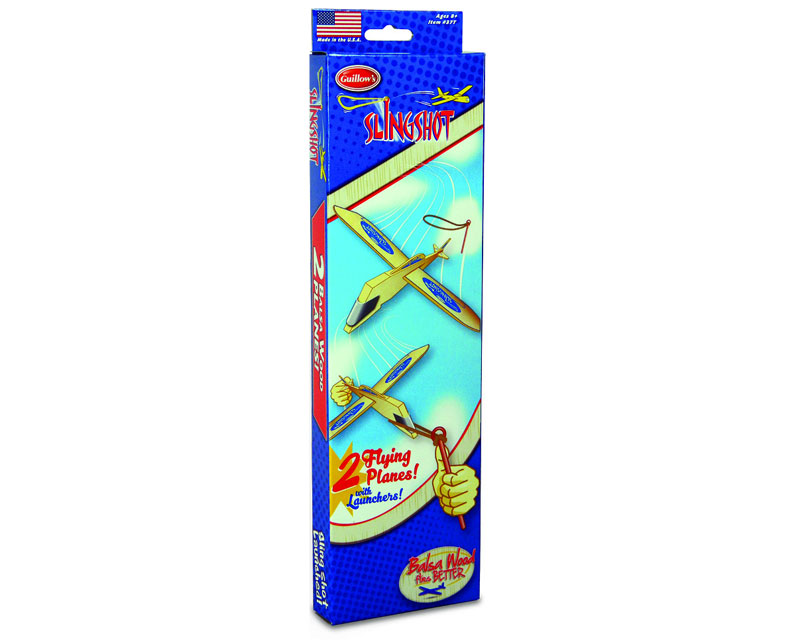 Guillow's Freiflugmodell Sling Shot Balsakatapultgleiter 2er Pack Wurfgleiter - RC-Zubehoer