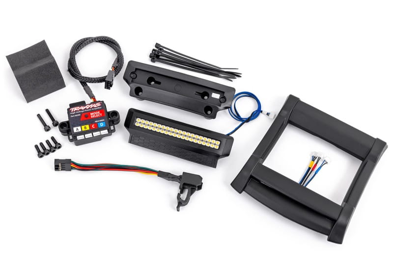 Traxxas LED Licht-Kit komplett _inkl. Bumper - Dach-Schutzplatte_ - RC-Zubehoer Traxxas LED Licht-Kit komplett _inkl. Bumper - Dach-Schutzplatte_ - RC-Zubehoer