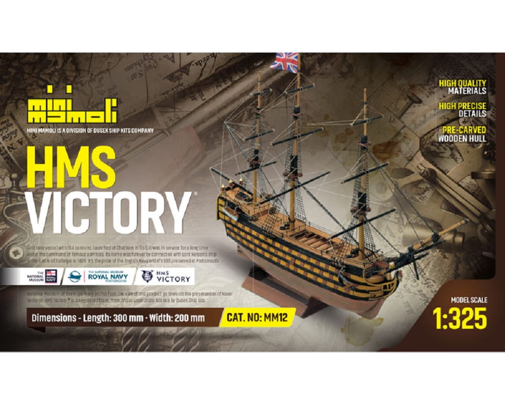 Mini Mamoli Schiff HMS Victory 1:325 Holz Bausatz