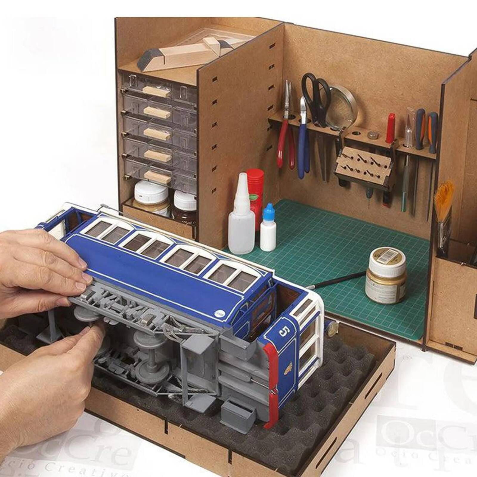 Workstadion Arbeitsplatz kpl. - Modellzubehoer