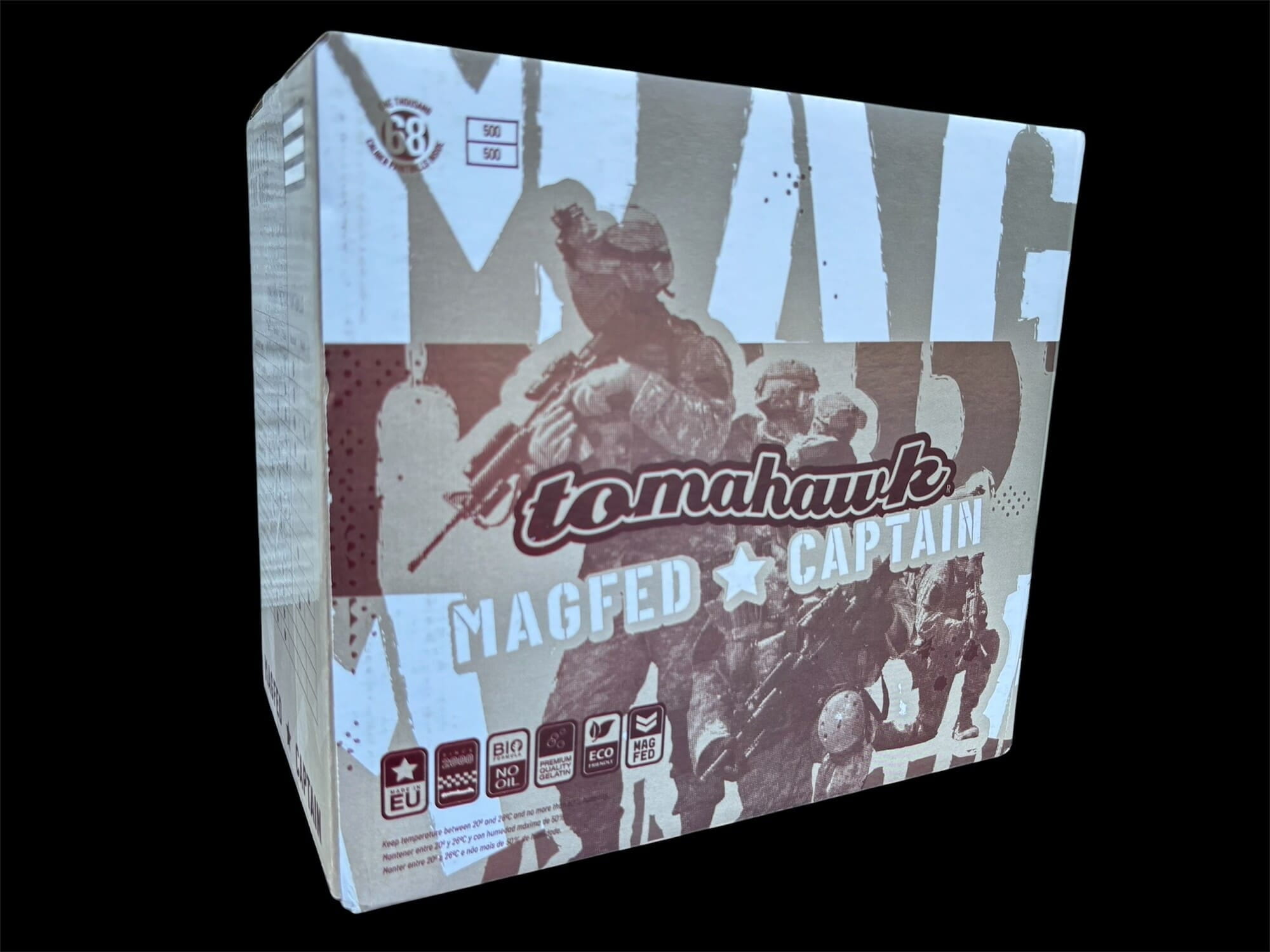 Tomahawk MagFed Captain Paintballs .68 Kaliber 500 Stueck