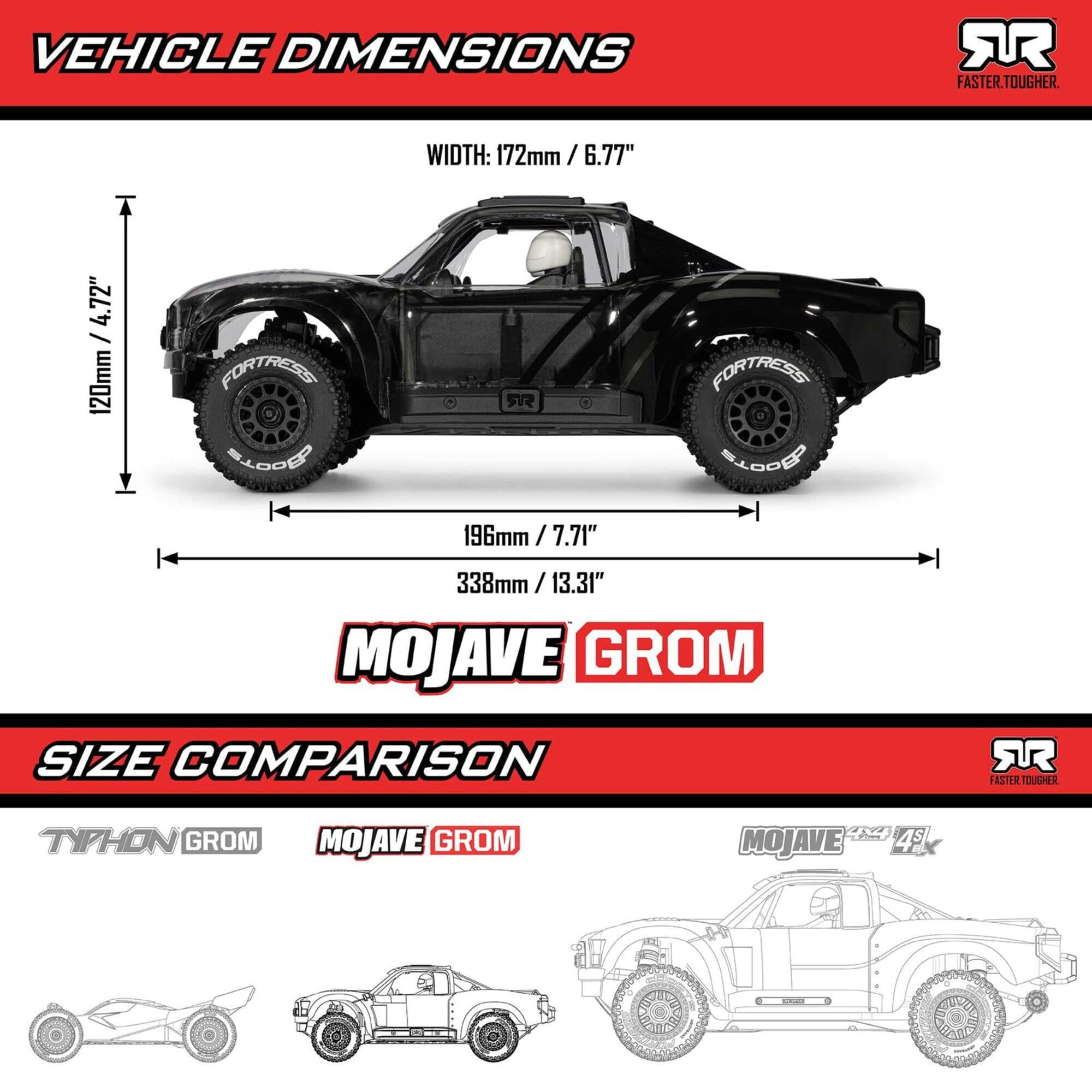 Arrma RC Mojave Grom 4X4 RTA Desert Truck 1_16 mit Akku