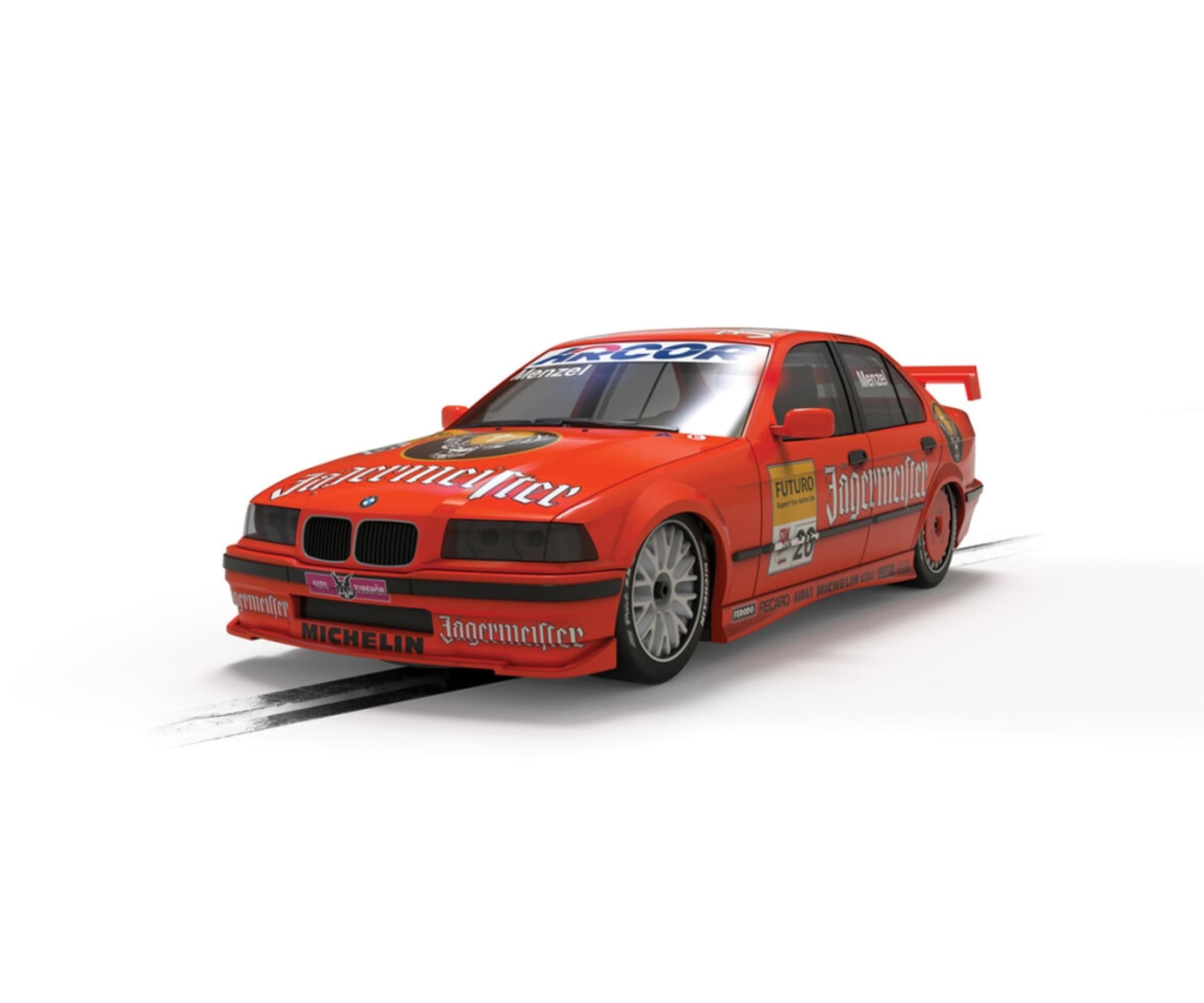 Scalextric 1_32 BMW E36 320i STW 1996 Jaegermeister - RC-Zubehoer