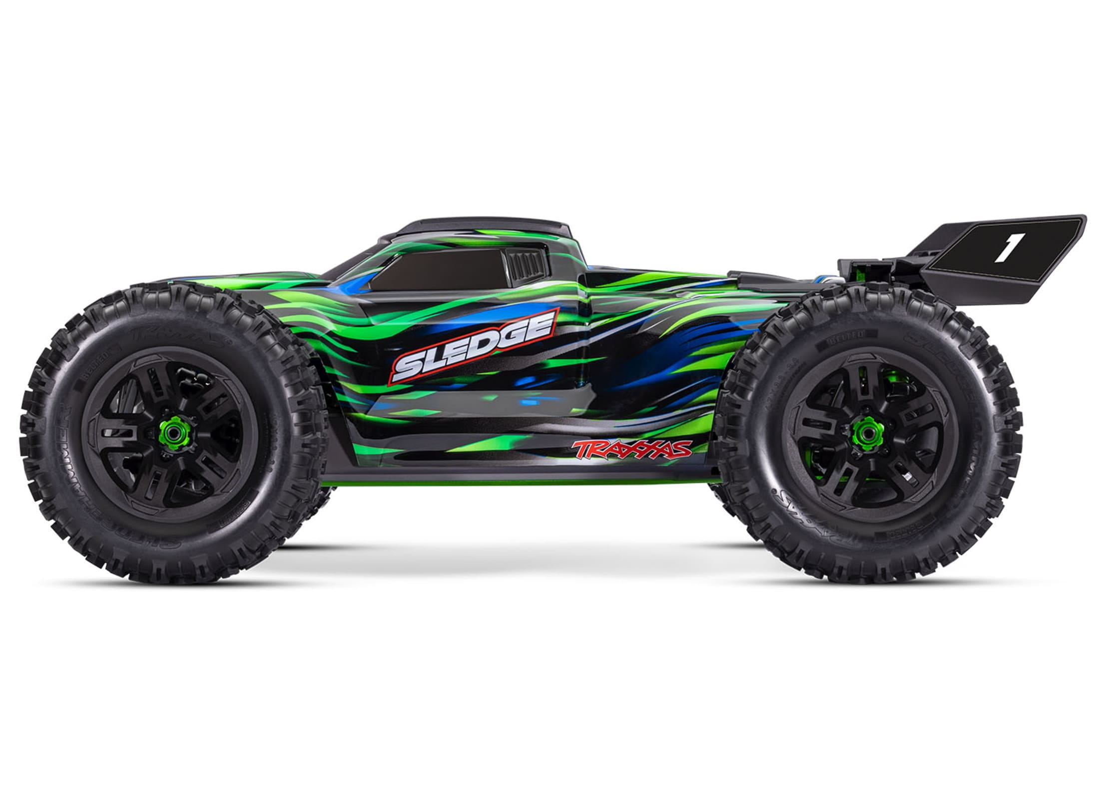 Traxxas RC Sledge Belted Monster Truck RTR 1-8 Gruen