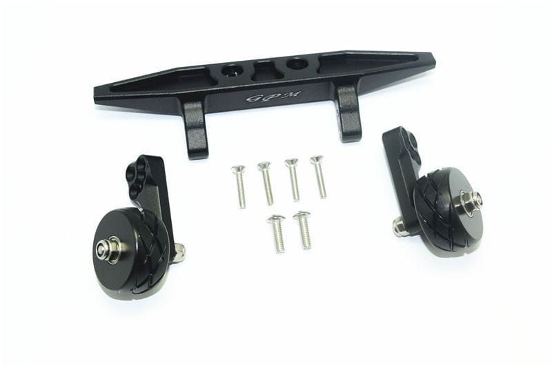 GPM Alu Wheelie-Bar hinten schwarz fuer Traxxas Rustler 4x4 - RC-Zubehoer