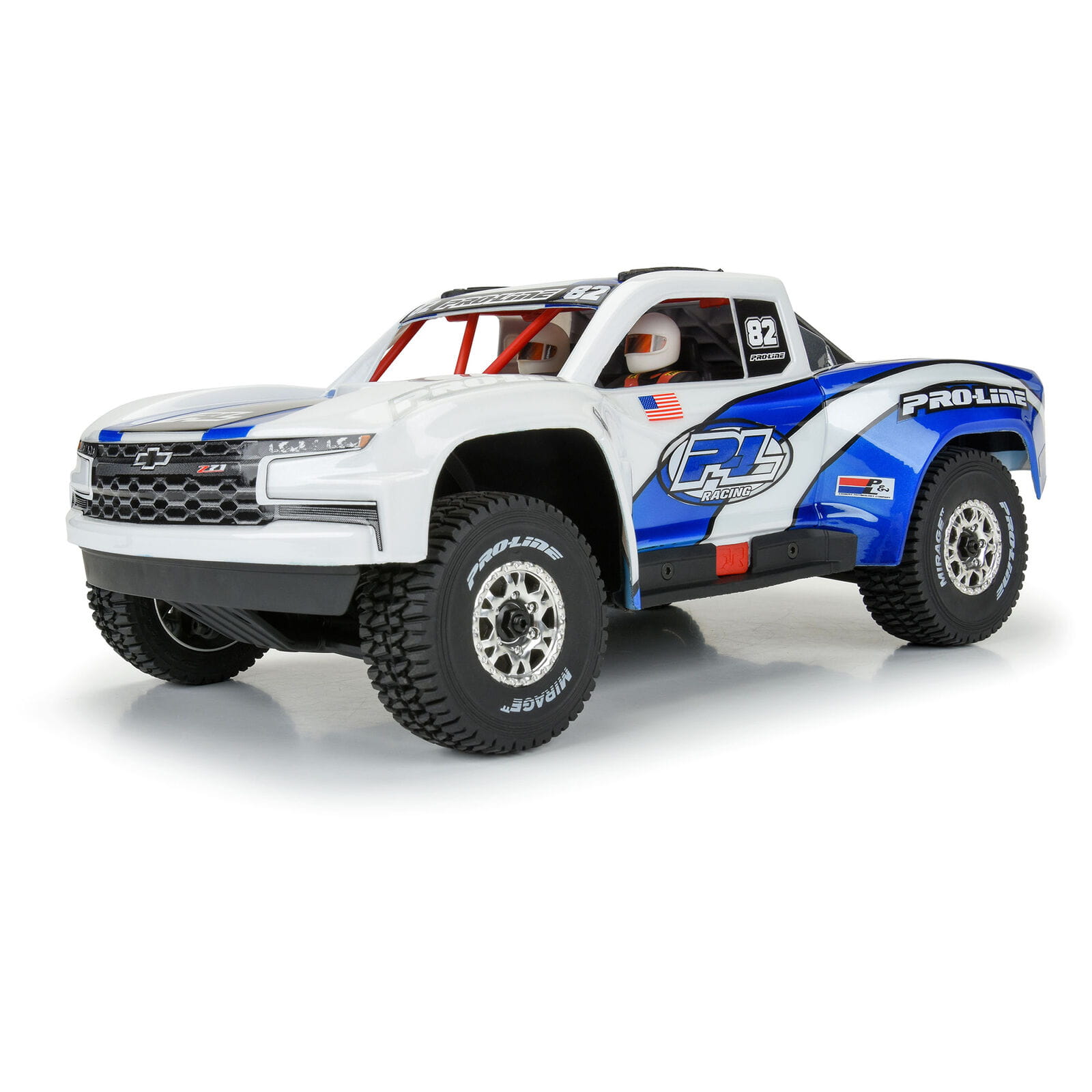 Proline 1_16 Pre-Cut 2019 Chevy Silverado Trophy Truck Unlackiert Karosserie_ GROM - RC-Zubehoer