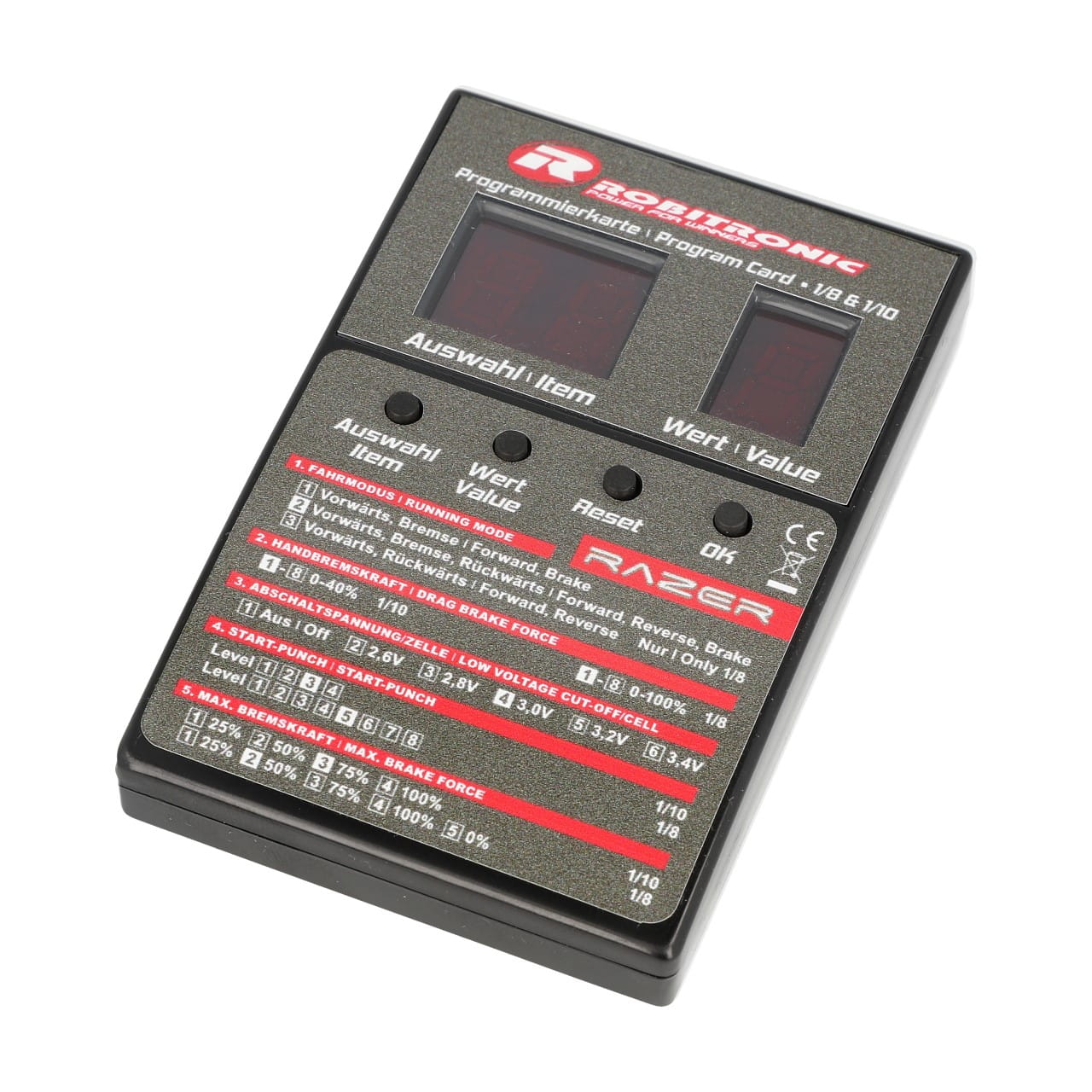 Robitronic LED Programmierbox Razer ten & eight Robitronic LED Programmierbox Razer ten & eight