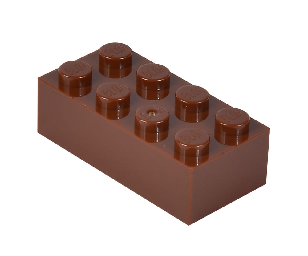 Simba Toys Blox 100 Bausteine braune 8er Steine in Dose