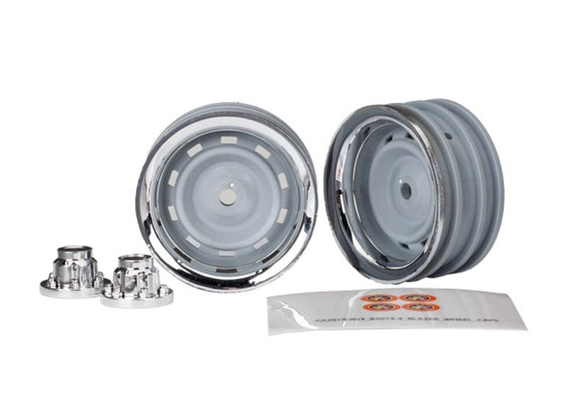 Traxxas Felgen 1.9 chrom _2_ Center-Kappen _2_ fuer 8255A extended st - RC-Zubehoer
