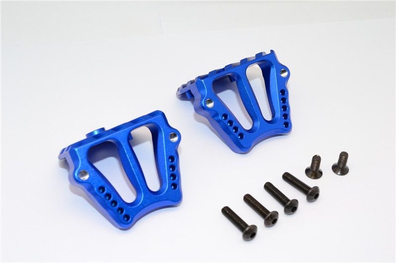 GPM Alu Motorkuehlkoerperbefestigung blau fuer Traxxas X-MAXX - RC-Zubehoer
