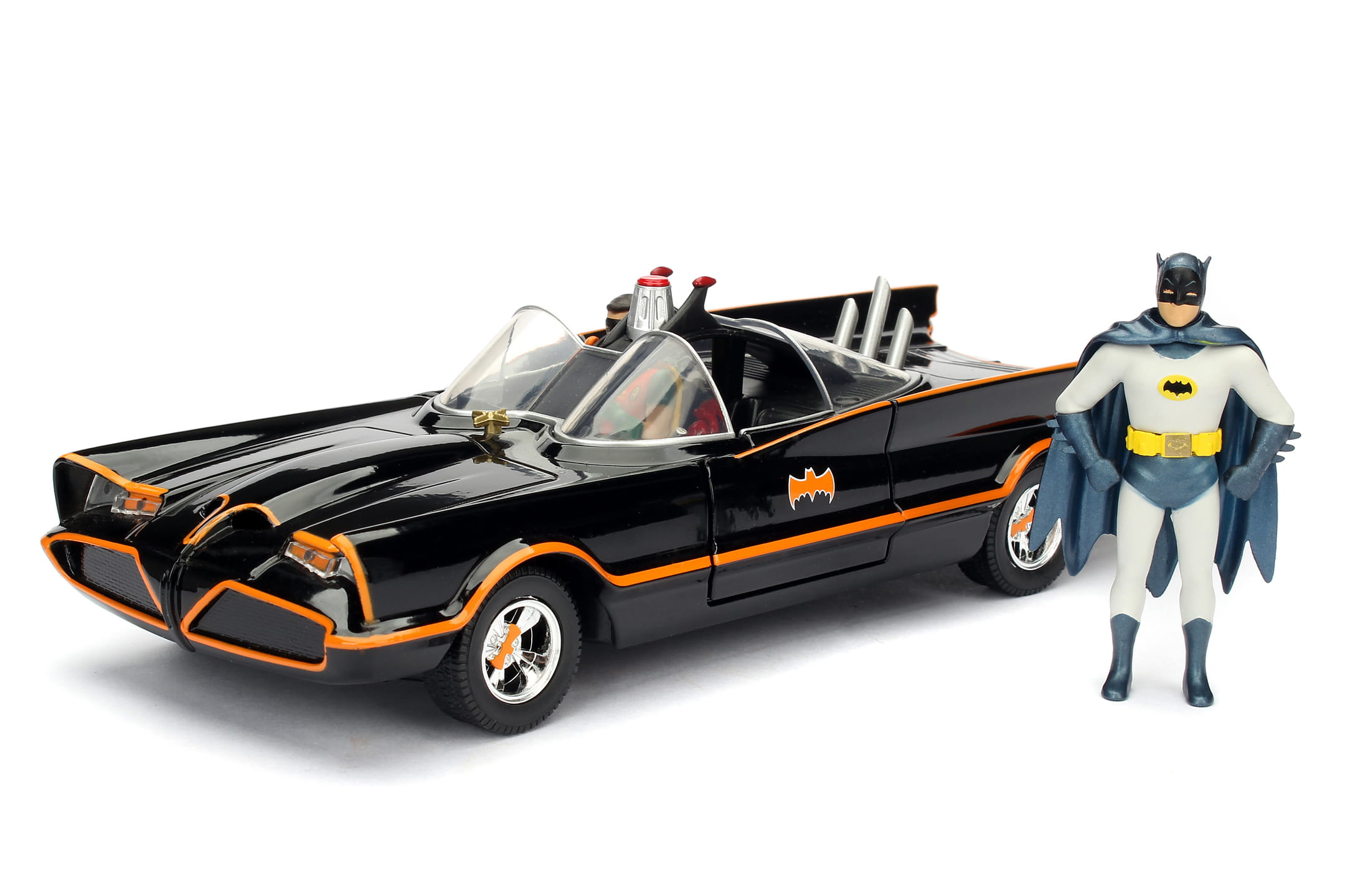 Jadatoys Modellauto Batman 1966 Classic Batmobile 1:24 Jadatoys Modellauto Batman 1966 Classic Batmobile 1:24