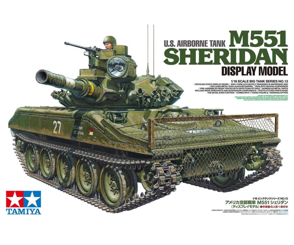 Tamiya 1_16 US M551 Sheridan Standmodell Plastikmodellbausatz_