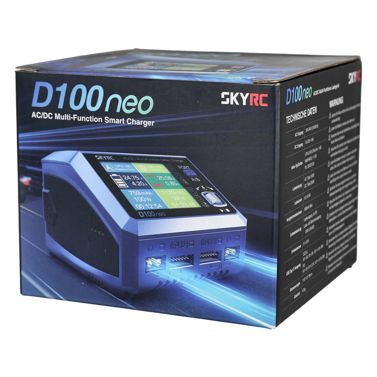 SkyRC Ladegeraet D100 Neo LiPo 1-6s 10A 100W SkyRC Ladegeraet D100 Neo LiPo 1-6s 10A 100W