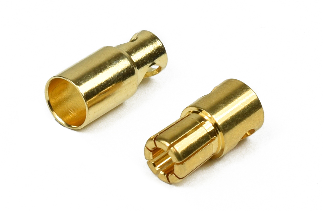 Modster goldkontaktstecker-6mm