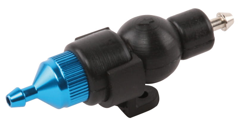 Robitronic Treibstoffilter mit Pumpventil Blau Robitronic Treibstoffilter mit Pumpventil Blau - RC-Zubehoer