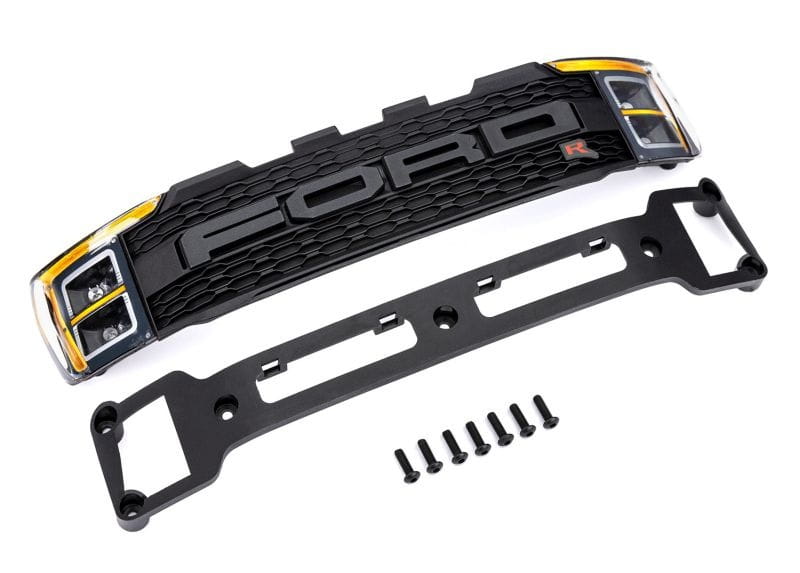 Traxxas Karosserie Grill montiert mit Scheinwerfer (für 10111 Karosserie)