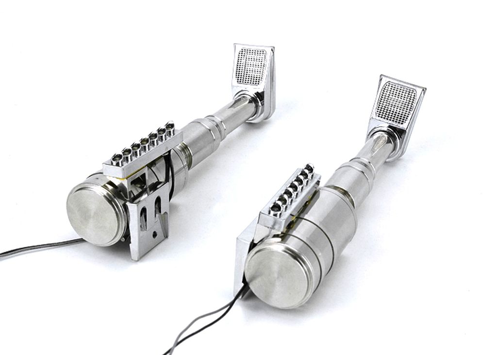 Lesu 1_14 US Luftfilter mit Rohr und Positions-LED 2Stueck - RC-Zubehoer
