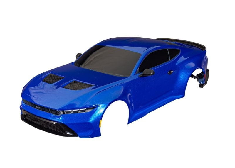 Traxxas Karosserie Ford Mustang komplett mit Anbauteilen blau - RC-Zubehoer