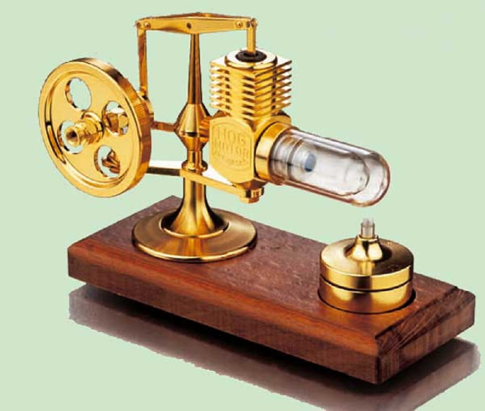 Krick Stirlingmotor Gold montiert - RC-Zubehoer