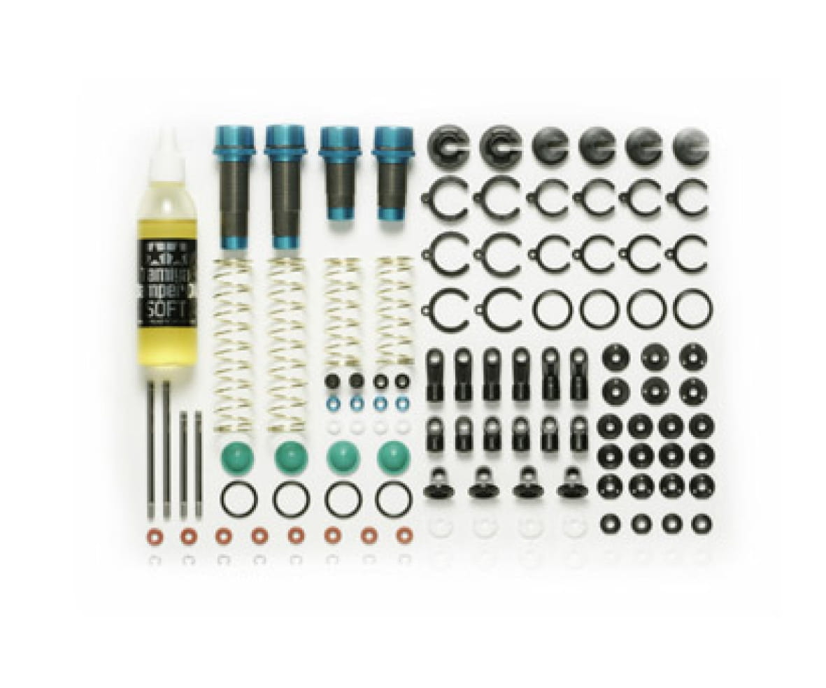 Torretta Posteriore Tamiya Torretta Per Ammortizzatore Posteriore In Lega Per Tamiya DF-03 - Ricambio In Alluminio, Scala 1:10, Per Buggy Parti Per Auto Radiocomandate - Foto 3