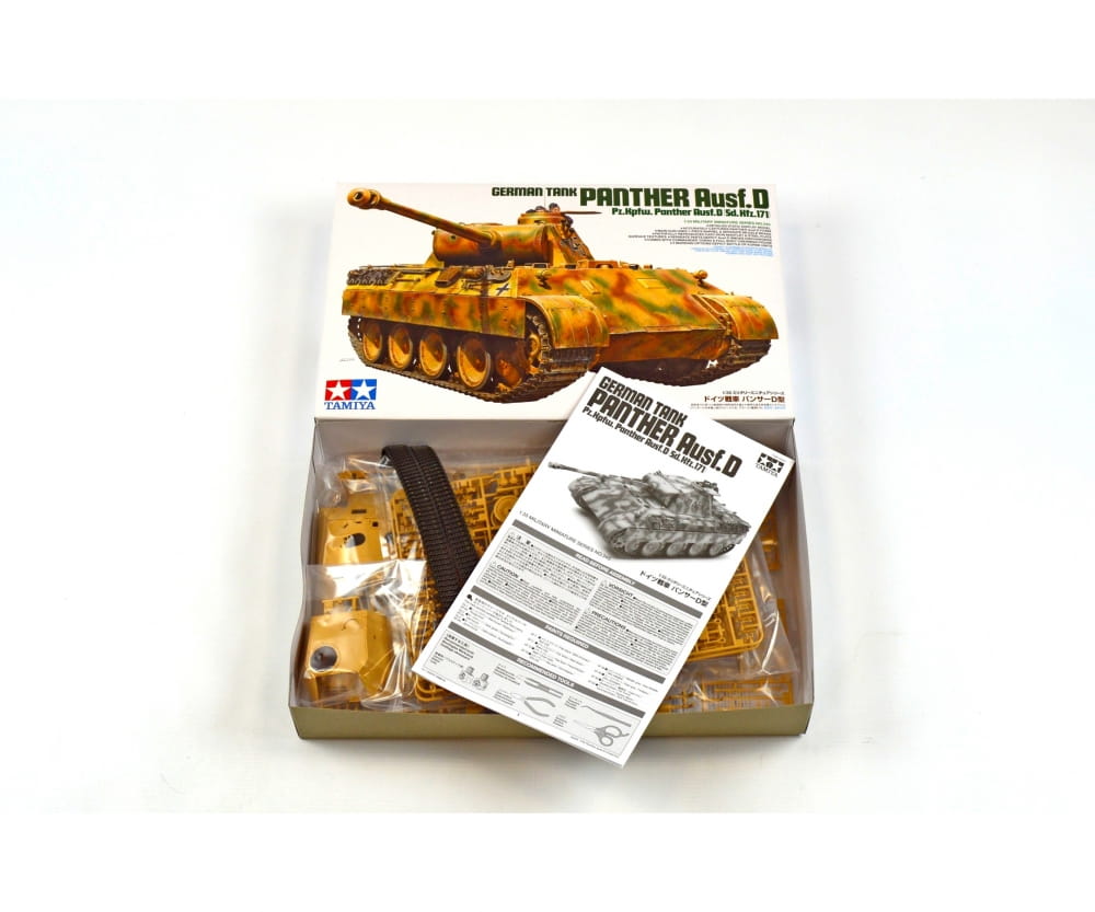 Tamiya Kampf Panzer Panther Ausf. D 1:35 Plastik Modellbau Militär Bausatz