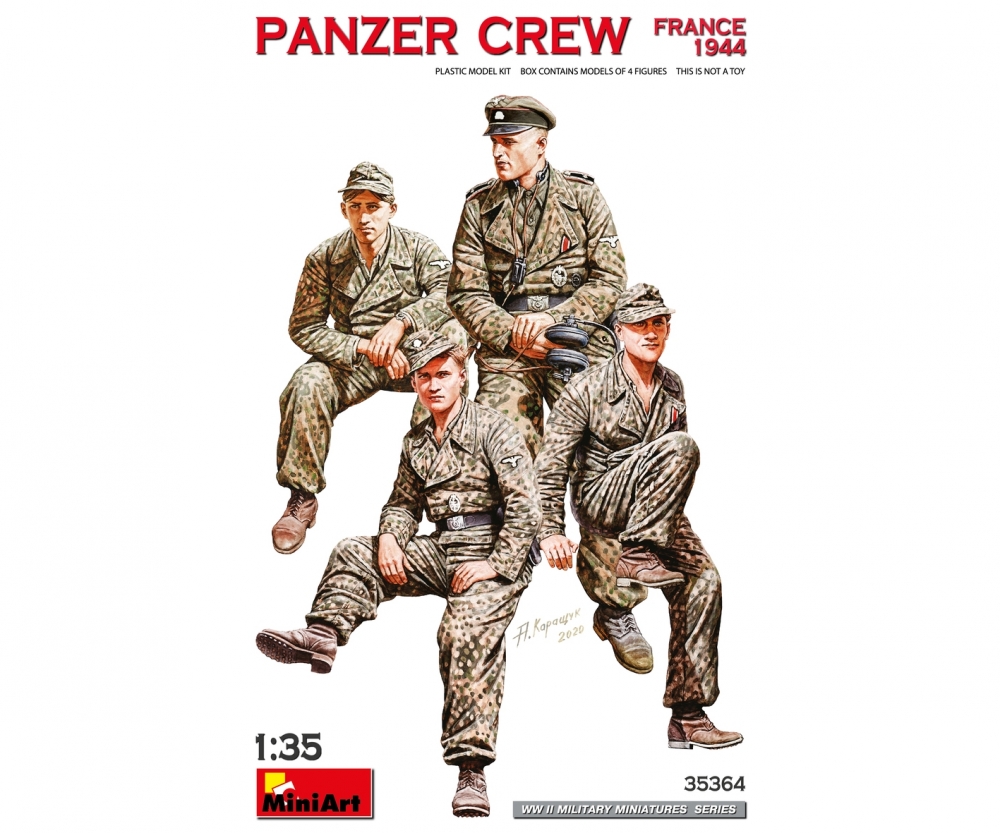 MiniArt 1_35 Figuren Dt_ Pz Mannsch_ _4_ Fra. 1944 Plastik Modellbau - RC-Zubehoer