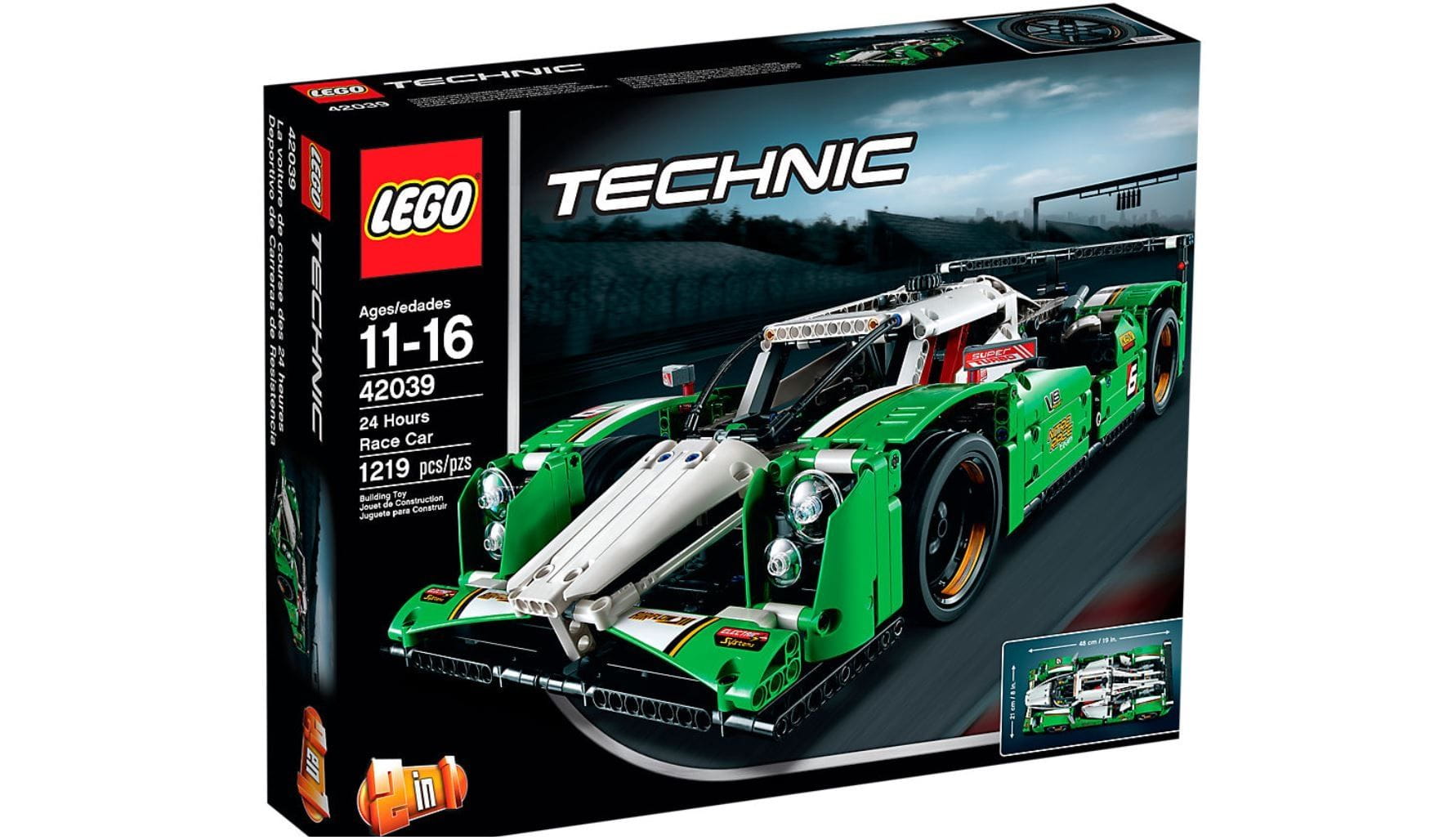 LEGO Technic Langstrecken Rennwagen 42039 mit V8 Motor