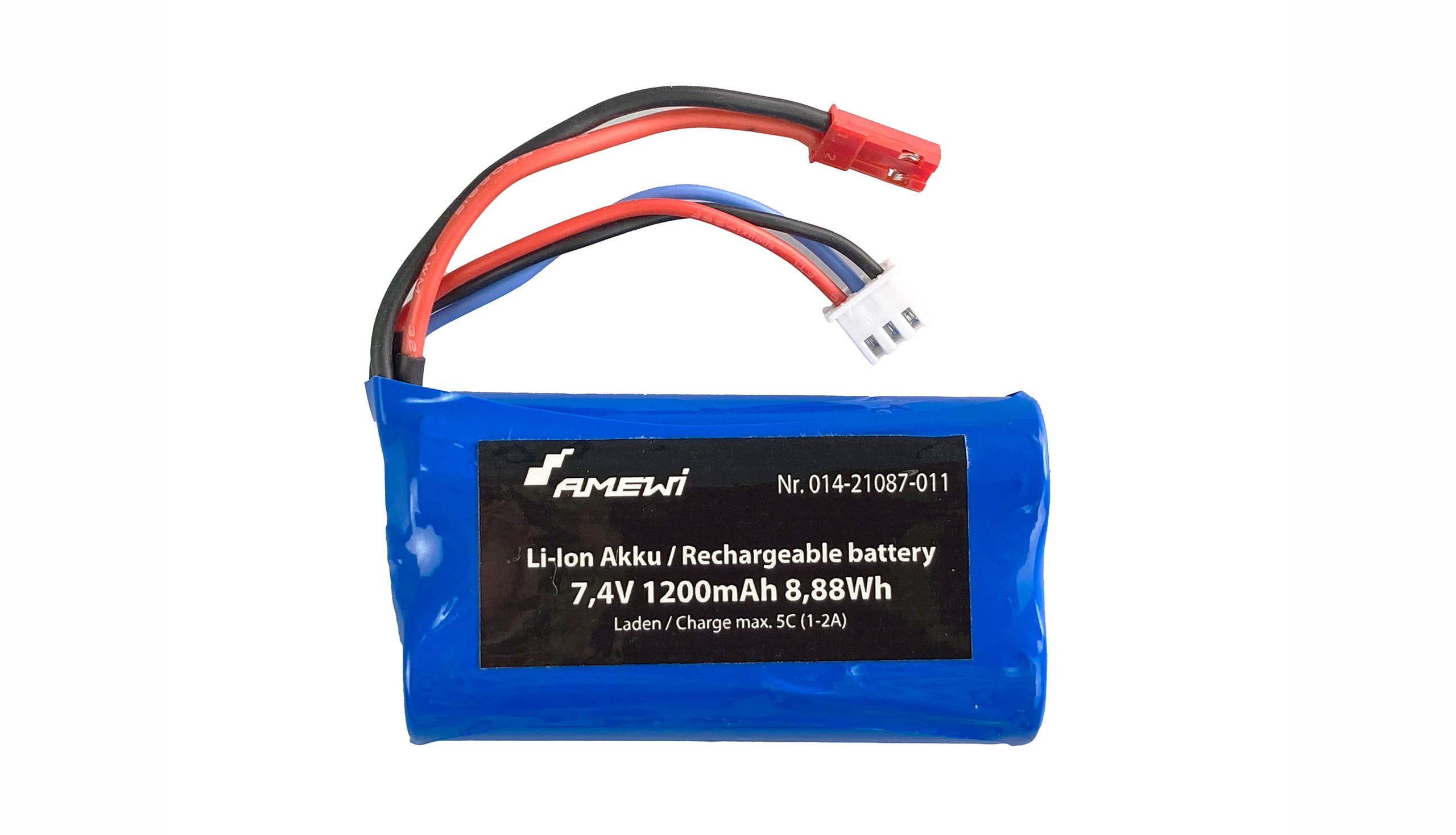 Amewi LiIon Akku 7_4V 1200mAh mit BEC Stecker - RC-Zubehoer