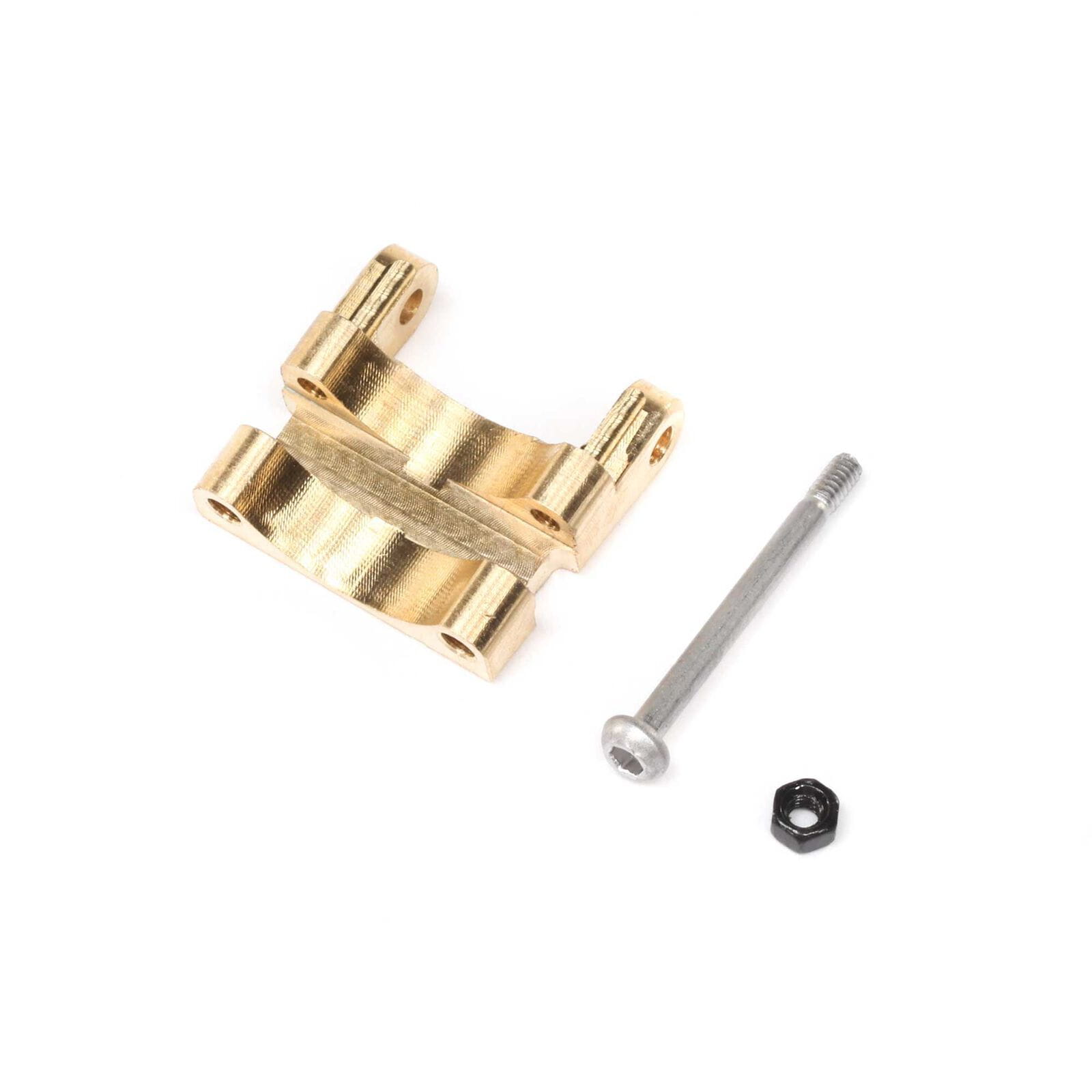 Axial Rear Upper Link Mount, Brass 1.5g: SCX24 Axial Rear Upper Link Mount_ Brass 1.5g_ SCX24 - RC-Zubehoer