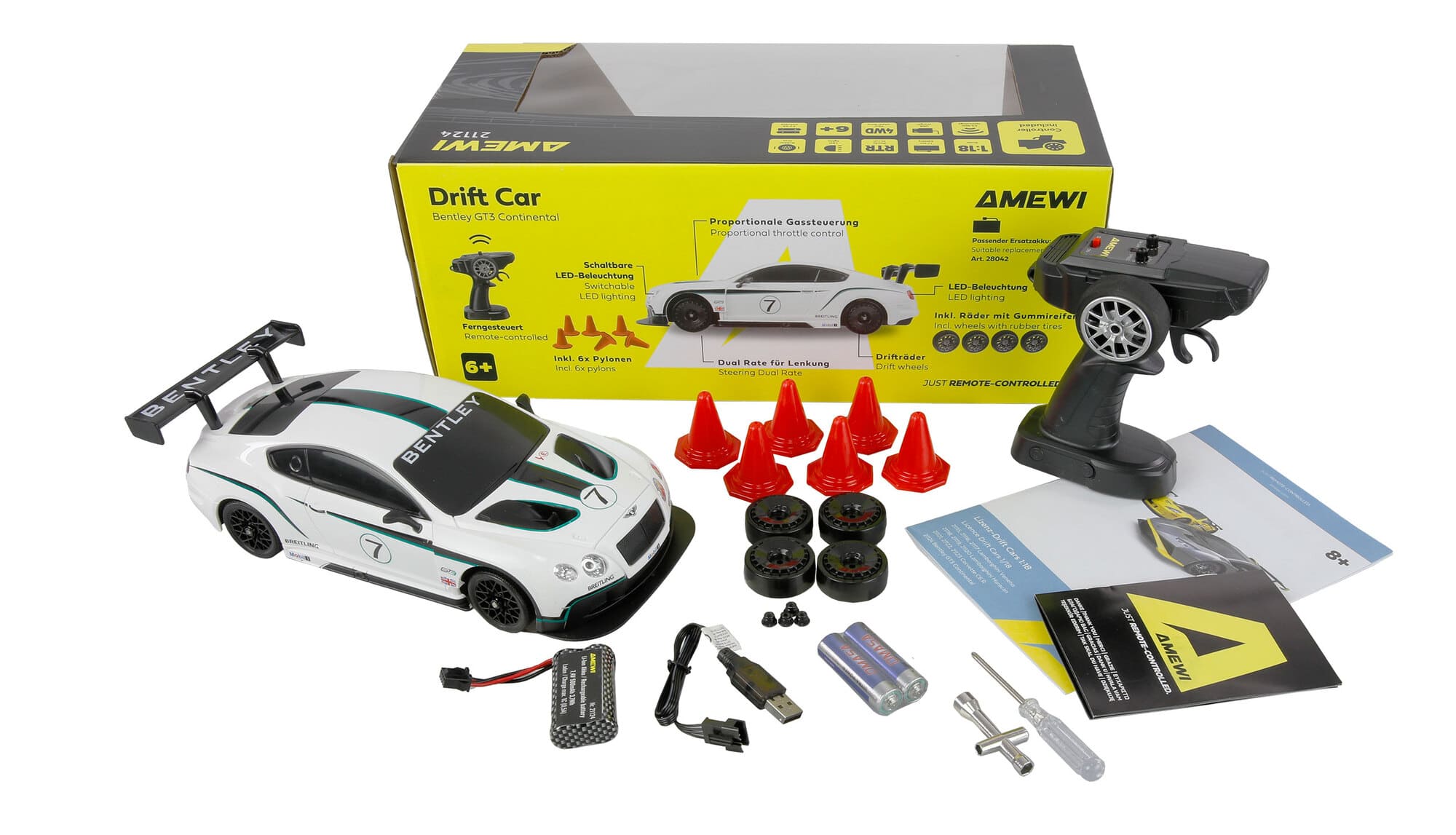 Amewi Bentley GT3 Continental Drift Car 1_18 RTR RC Fahrzeug - Art_-Nr. 21124