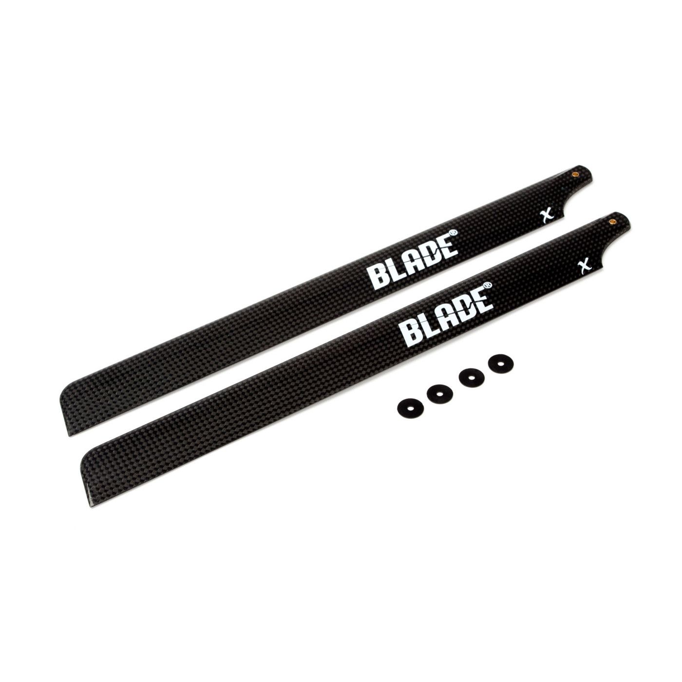 Blade CF Hauptrotorblätter Set 325mm m. Unterlegscheiben: B450X