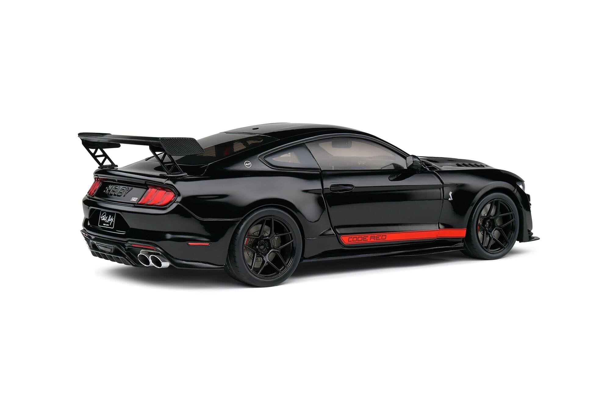 Solido Shelby GT500 Code Red Schwarz Standmodellauto im Massstab 1_18