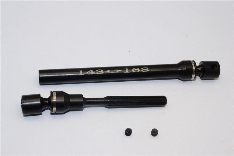 GPM Stahl Mittelkardanwelle _143mm-168mm_ schwarz fuer Tamiya CC01 - RC-Zubehoer