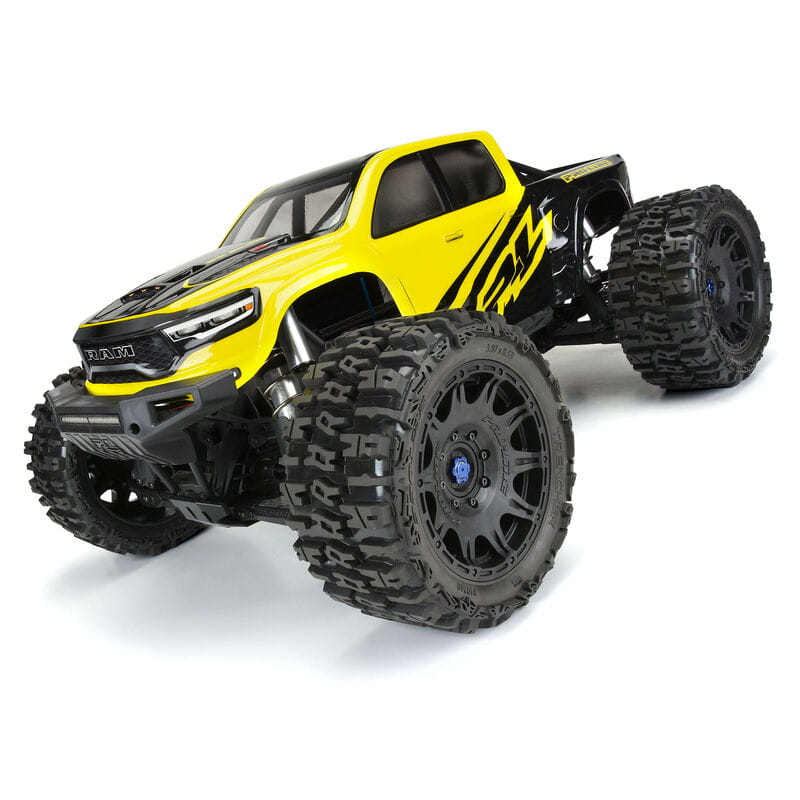 Proline 1_6 Trencher F_R 5.7” Reifen Mounted 24mm Black Raid 8x48 Hex _2_ - RC-Zubehoer