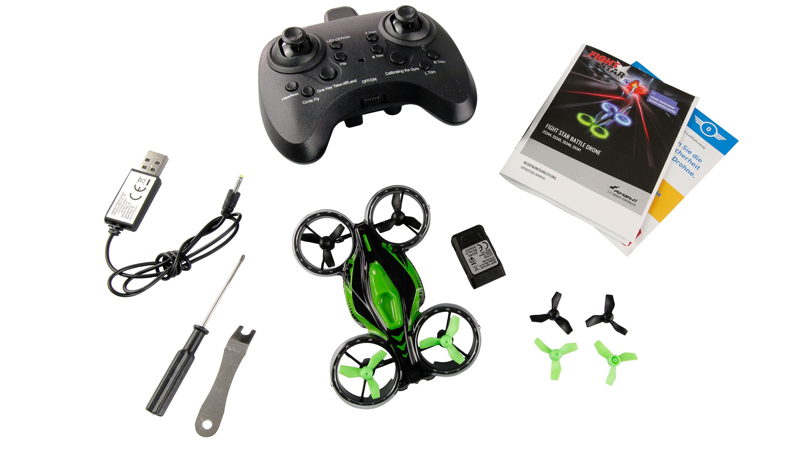 Amewi RC FightStar Battle Drone RTF gruen - RC-Zubehoer