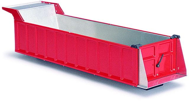 Wedico Mulden-Aufbau_ Auflieger_ rot - RC-Zubehoer