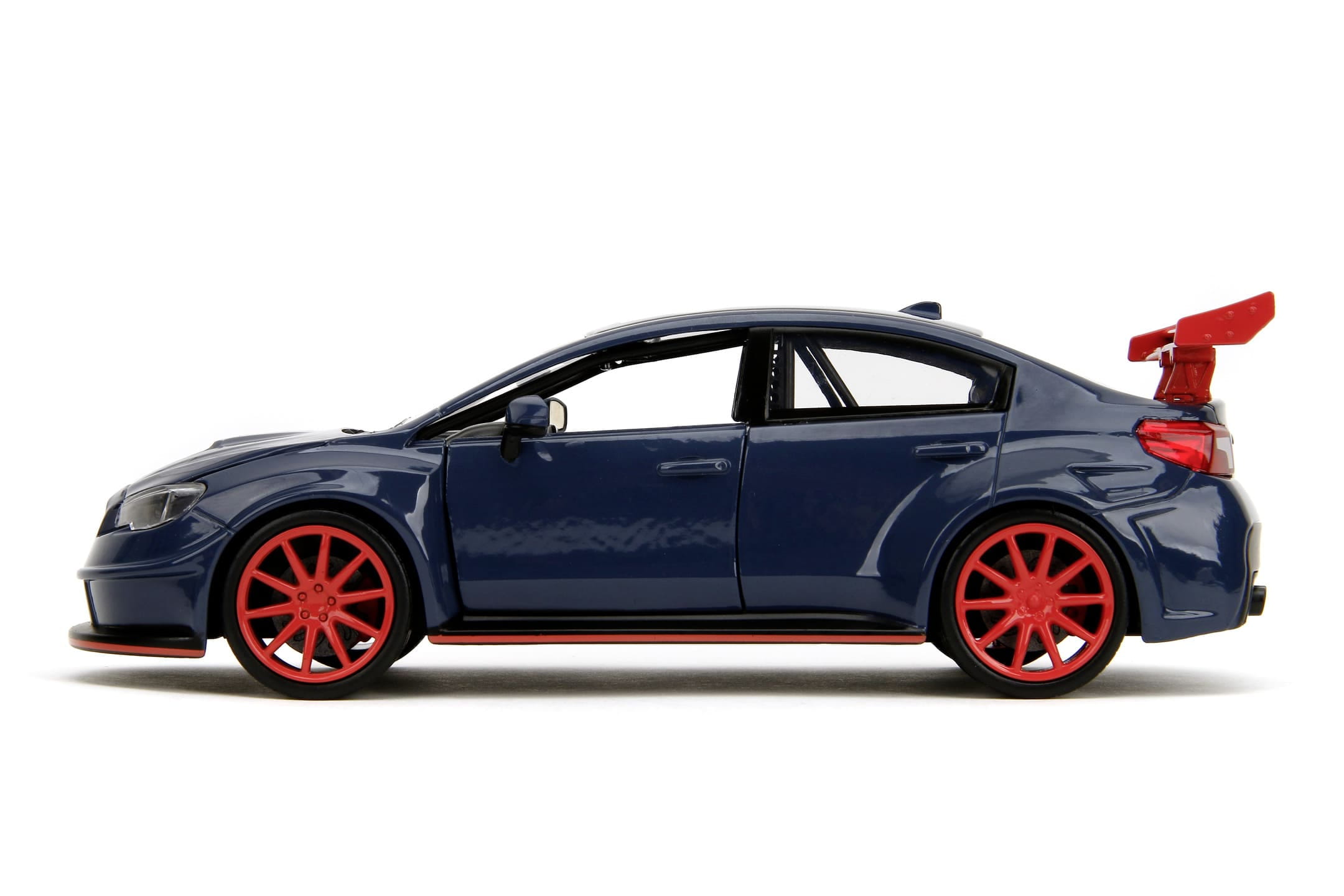 Jada Jujutsu Kaisen 2016 Subaru WRX STI 1_24 Modellauto mit Freilauf und Oeffnungsteilen