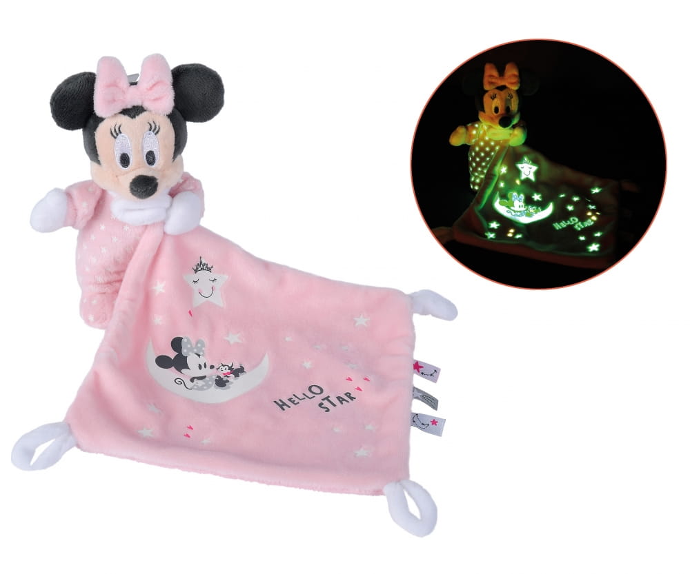 Nicotoy Disney Minnie GID Schmusetuch, Starry