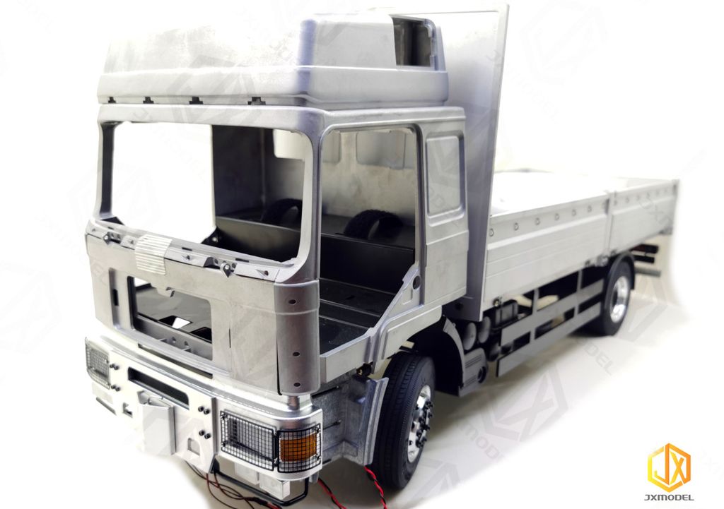 JXModel 1_14 Schwerlaststossstange aus Alu fuer MAN F2000 - RC-Zubehoer