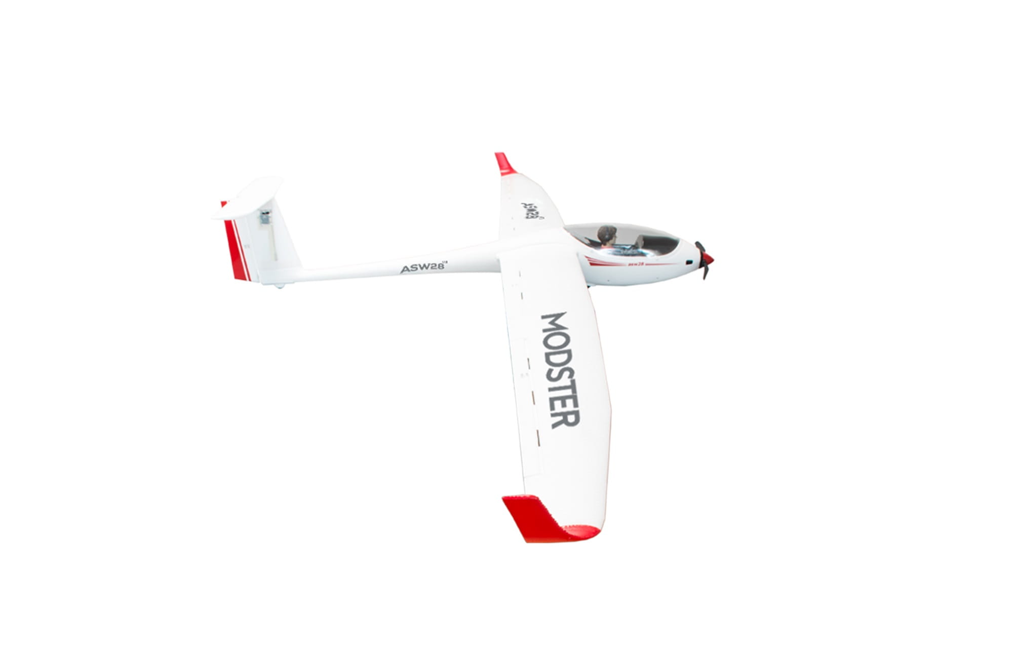 MODSTER ASW 28 V2 ARTF Segelflugmodell mit Brushless Motor und EPO Tragflaechen
