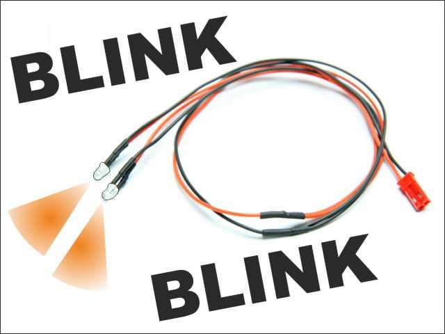 Pichler LED Ø 5mm Kabel blinkend _orange_ - RC-Zubehoer