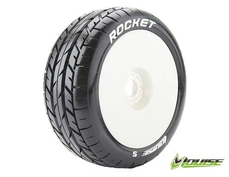 LOUISE B-Rocket soft auf Felge weiss - RC-Zubehoer
