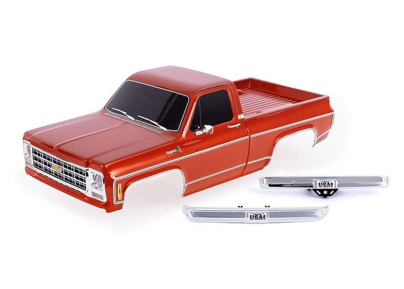 Traxxas Karosserie Chevrolet K10 Truck 1979 kupfer mit Anbauteile