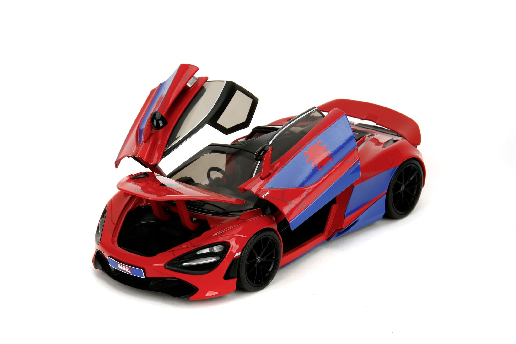 Jada Marvel Spider-Man McLaren 720S 1_24 Modellauto mit Spider-Man Figur