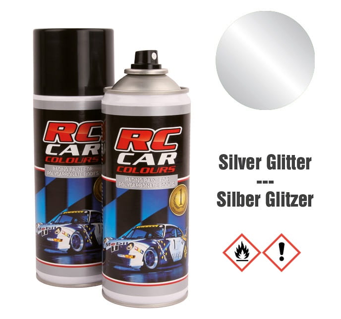 Robitronic Lexan Spray Silber Glitter 924 150 ml