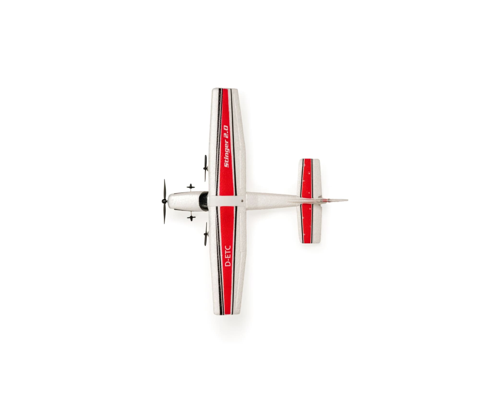 Carson Stinger 2.0 RC-Einsteigerflugzeug 2_4 GHz 100% RTF mit Kreisel-Stabilisierung und 385 mm Span