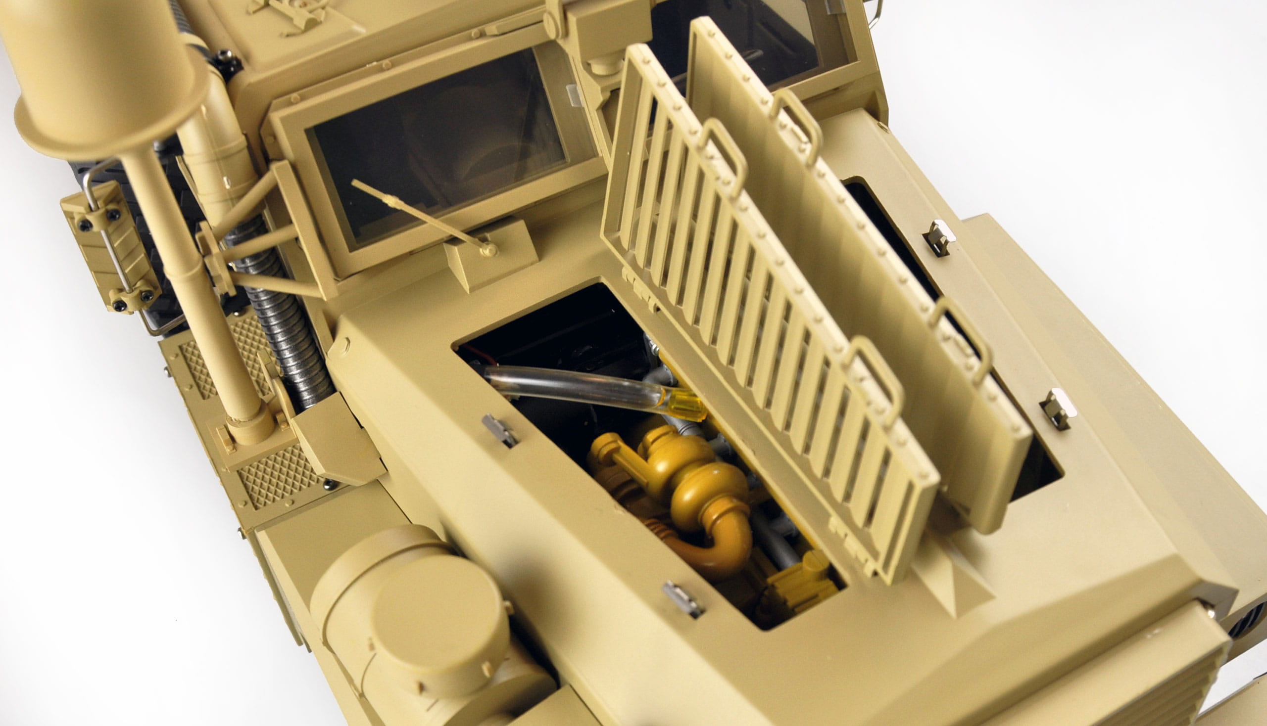 Amewi US-Miltitärfahrzeug MRAP 6x6 1:12 RTR, Licht, Sound & Rauch